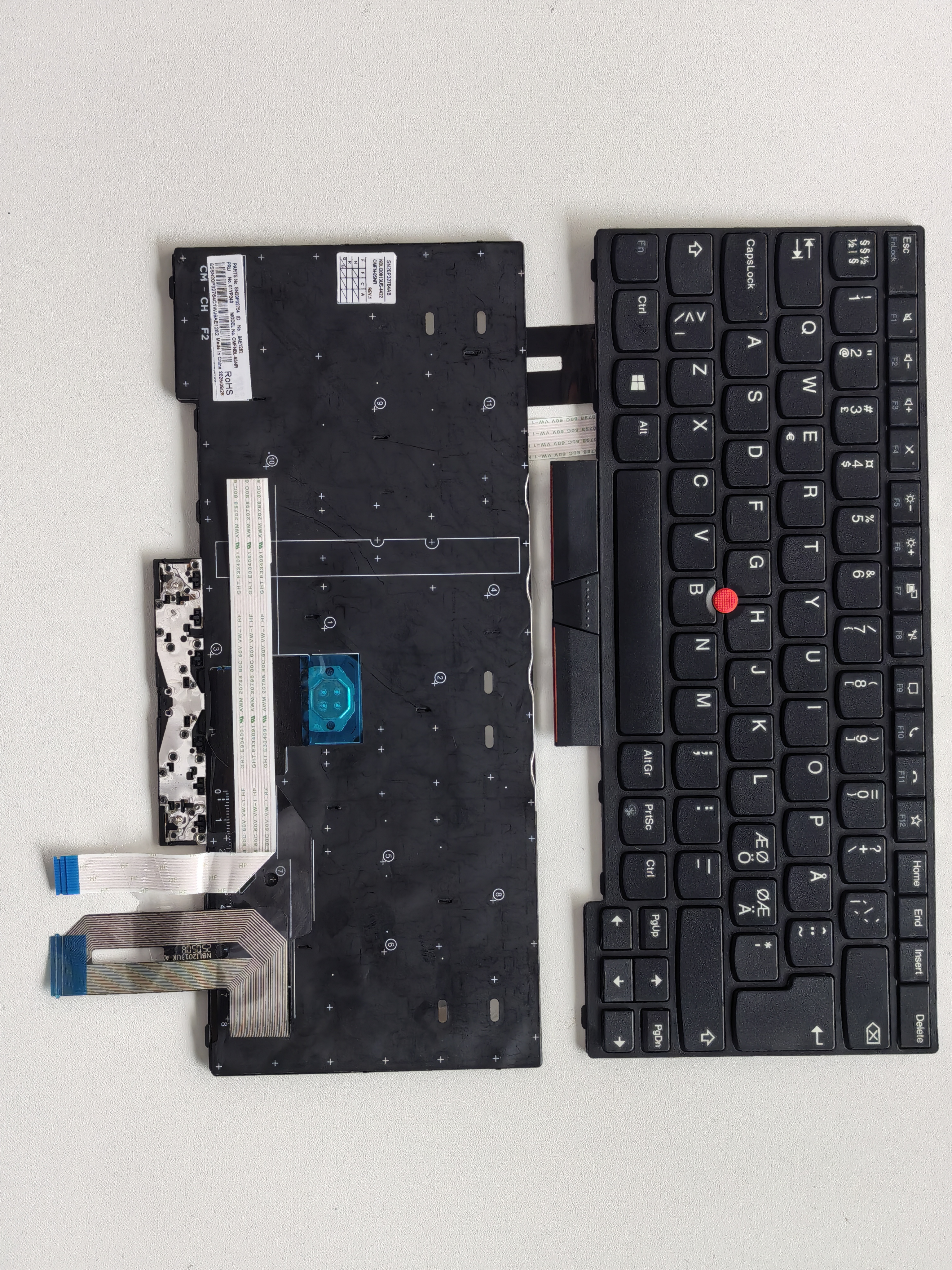 Picture of New Replacement Laptop Keyboard For IBM T14/P14S GEN1/T14 GEN1/T14 GEN2 BLACK FRAME BLACK (OEM) Other Language Layout